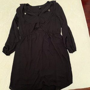H&M Long Sleeve Ruffle Front Dress